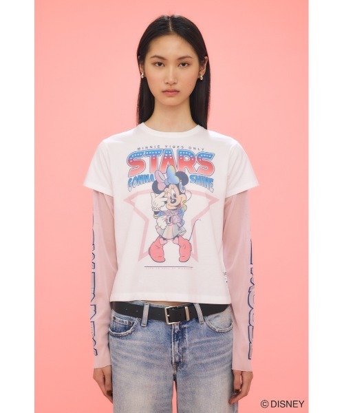 Disney SERIES CREATED by MOUSSY tシャツ MD IDOL STAR LS T
