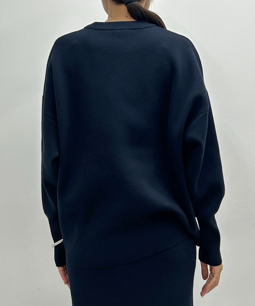 「LOUNGEDRESS」 長袖ニット FREE ネイビー レディース_画像8