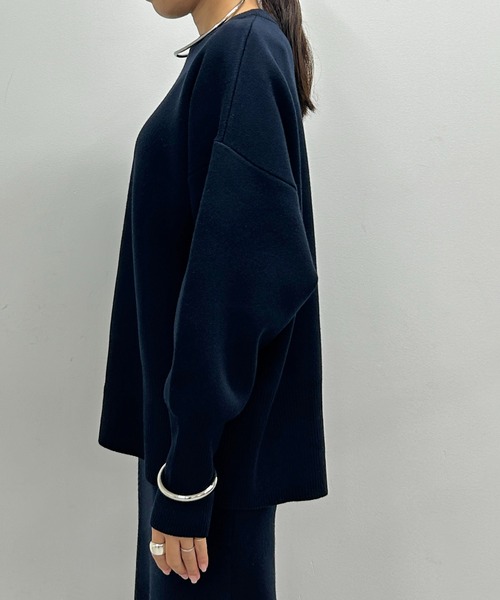 「LOUNGEDRESS」 長袖ニット FREE ネイビー レディース_画像9