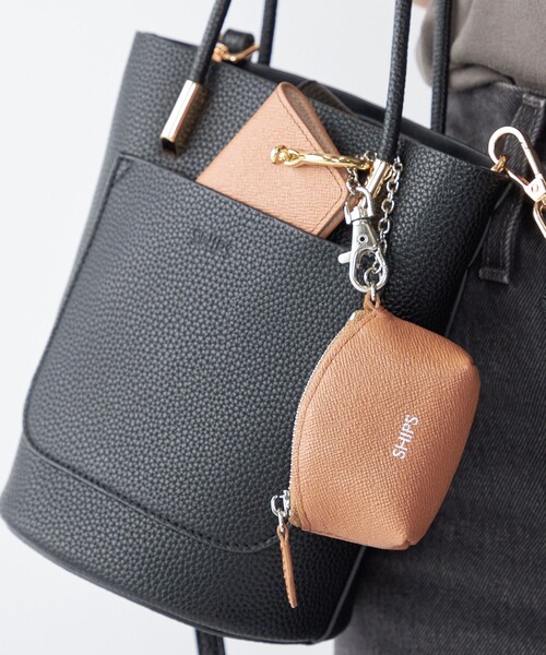 SHIPS（シップス） キーホルダー 「WEB限定」SHIPS:「SAFFIANO LEATHER