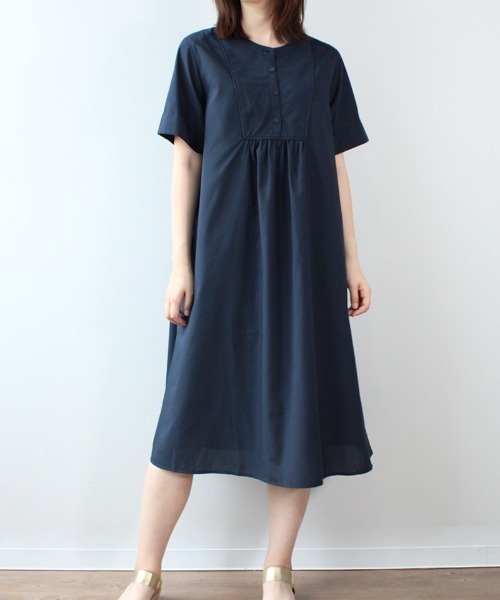 「MB mint breeze」 半袖ワンピース 3L ブルー レディース_画像3