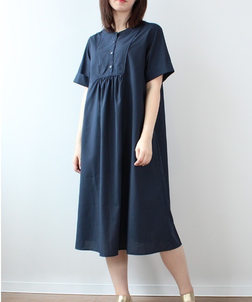 「MB mint breeze」 半袖ワンピース 3L ブルー レディース_画像4