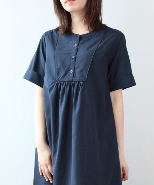 「MB mint breeze」 半袖ワンピース 3L ブルー レディース_画像6