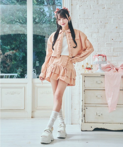 ReAmour デニムスカート デニムフリルスカート : ZOZOTOWN Yahoo!店