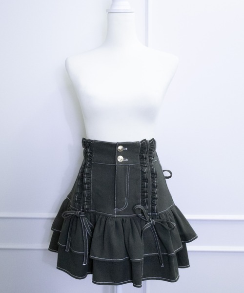 ReAmour デニムスカート デニムフリルスカート : ZOZOTOWN Yahoo!店