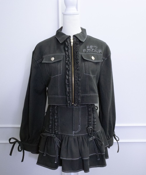 ReAmour デニムスカート デニムフリルスカート : ZOZOTOWN Yahoo!店