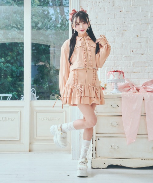 み*ん様 リメイクデニム　巻きスカート風フリルスカート MADISONBLUE(マディソンブルー)｜5POCKET REMAKE FRILL SK DENIM 5