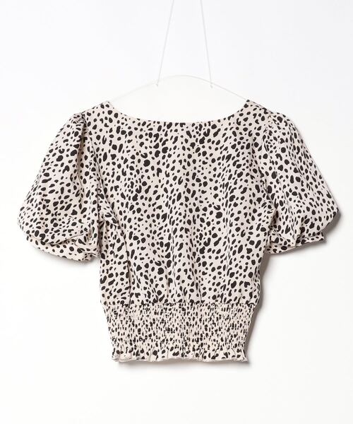 「INGNI」 半袖ブラウス M ベージュ レディース_画像2