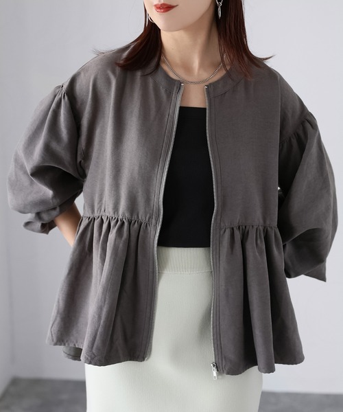 Riberry（リベリー） ジャケット ノーカラージャケット ノーカラー