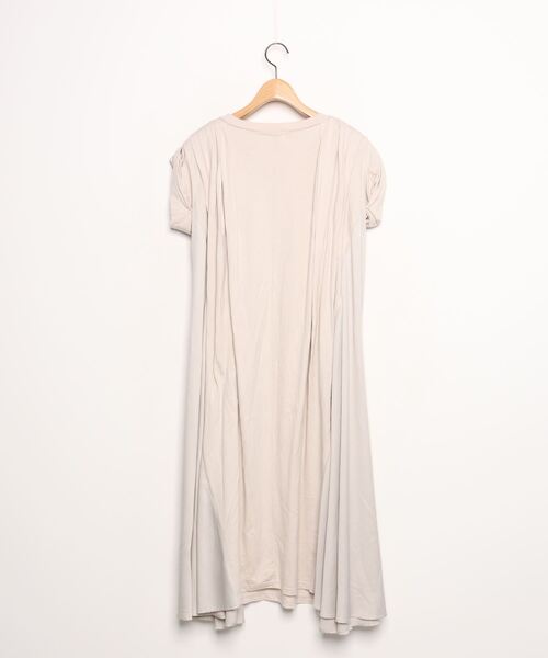 「REKISAMI」 半袖ワンピース - ベージュ レディース_画像2
