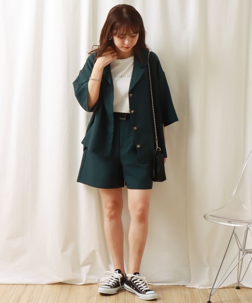 「libelle more」 セットアップ M チャコールグレー レディース_画像2