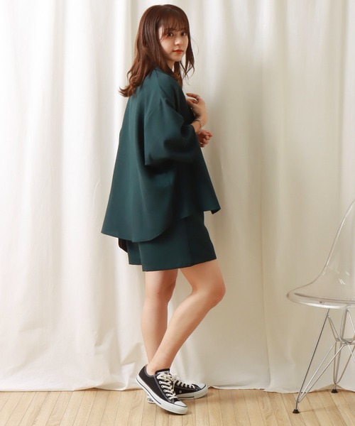 「libelle more」 セットアップ M チャコールグレー レディース_画像4