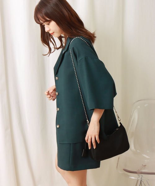 「libelle more」 セットアップ M チャコールグレー レディース_画像6