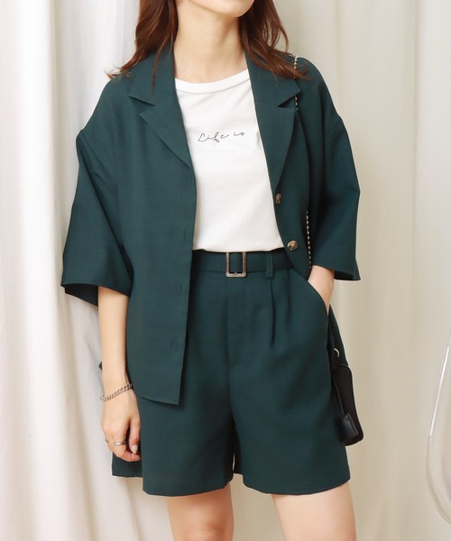 「libelle more」 セットアップ M チャコールグレー レディース_画像7