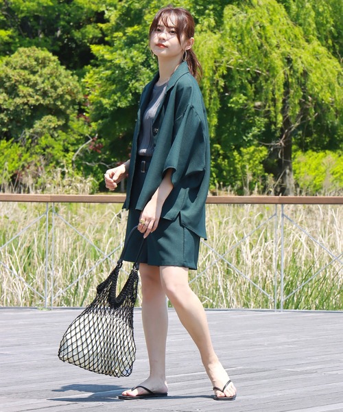 「libelle more」 セットアップ M チャコールグレー レディース_画像9