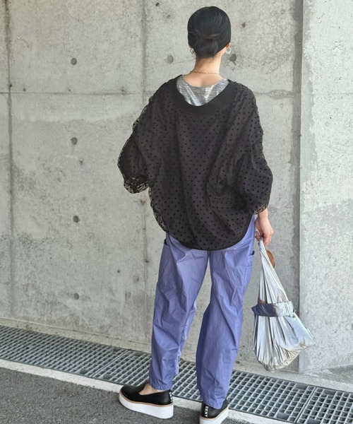 エポカオーガンジーシアーブルゾン　トゥモローランド　デプレ　アナイ　セオリー deux amour ブルゾン アウター ドットシアーブルゾン レディース