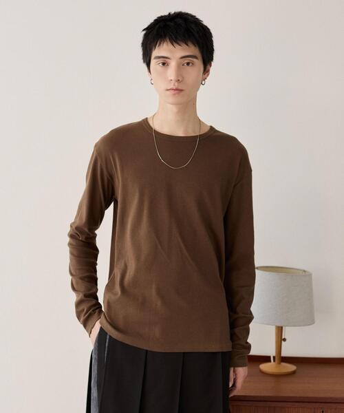 LUCY（ルーシー） tシャツ LUCY/タイトフィットリブロンT メンズ