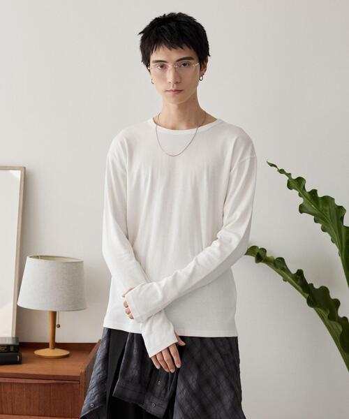 LUCY（ルーシー） tシャツ LUCY/タイトフィットリブロンT メンズ