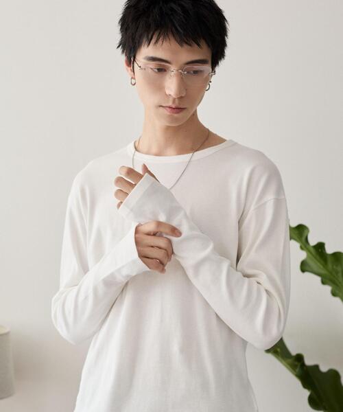 LUCY（ルーシー） tシャツ LUCY/タイトフィットリブロンT メンズ