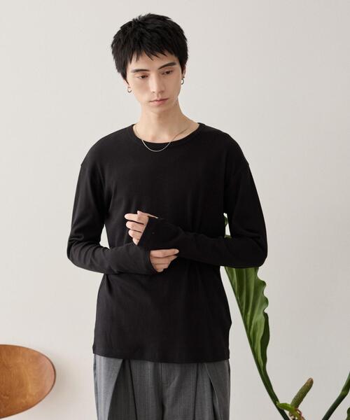 LUCY（ルーシー） tシャツ LUCY/タイトフィットリブロンT メンズ