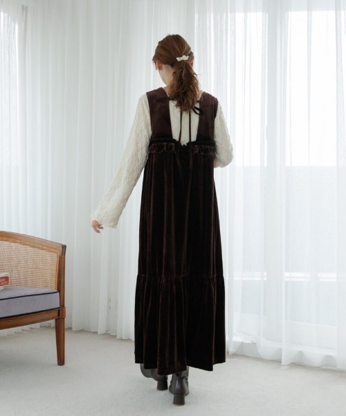 flower ワンピース チャーミングベロアワンピース : ZOZOTOWN Yahoo!店