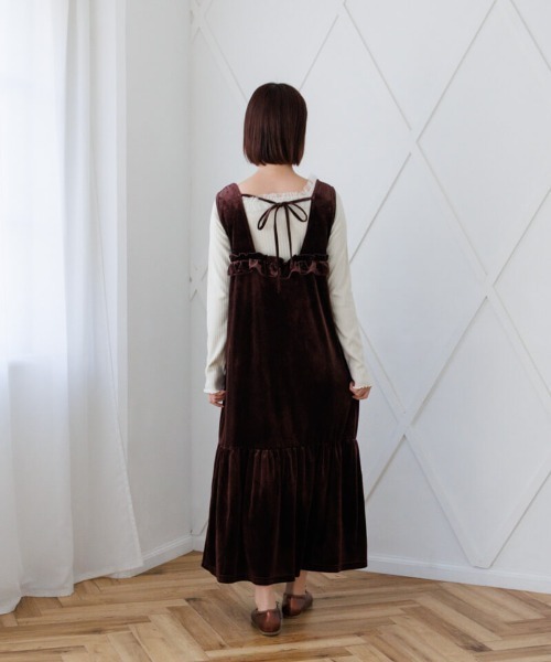 flower ワンピース チャーミングベロアワンピース : ZOZOTOWN Yahoo!店