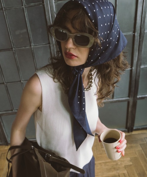 「HANNE」 ノースリーブニット FREE ブラック レディース_画像9