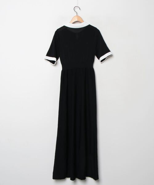「JUNOAH」 半袖ワンピース MEDIUM ブラック レディース_画像2
