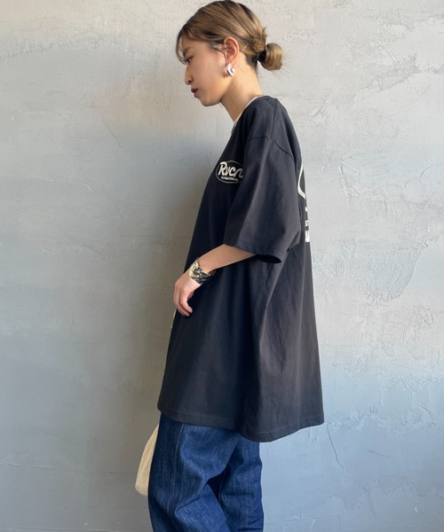 「RVCA」 半袖Tシャツ L ブラック レディース_画像7