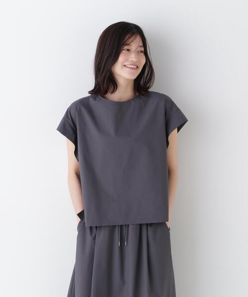 「human woman」 ノースリーブブラウス MEDIUM グレー系その他 レディース_画像4