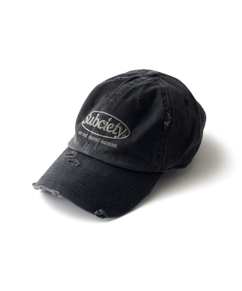 Subciety（サブサエティ） キャップ 帽子 Damaged low cap メンズ