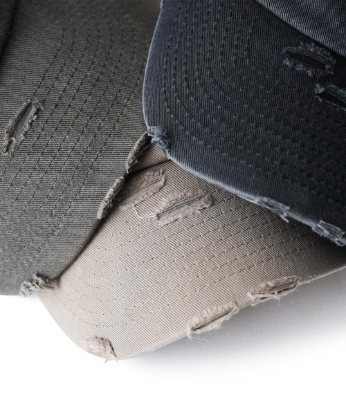 Subciety（サブサエティ） キャップ 帽子 Damaged low cap メンズ