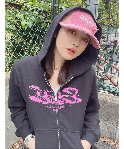 BGL パーカー CRACK LOGO ZIP PARKA / クラックロゴ / ストリート