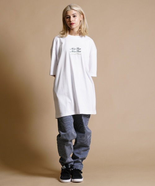 「NEW ERA」 半袖Tシャツ X-LARGE ブラック レディース_画像6