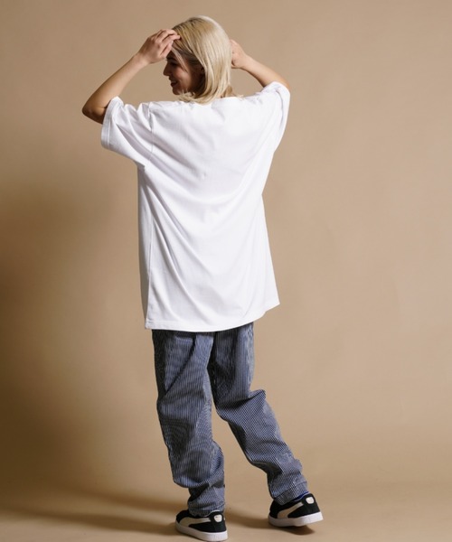 「NEW ERA」 半袖Tシャツ X-LARGE ブラック レディース_画像7