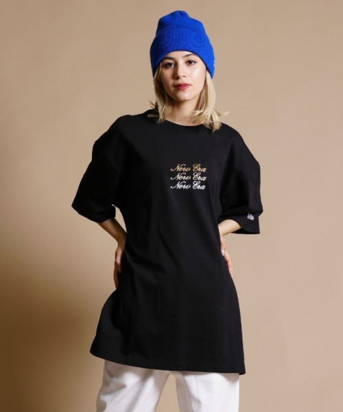 「NEW ERA」 半袖Tシャツ X-LARGE ブラック レディース_画像8