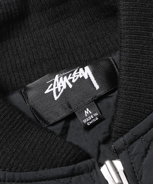 STUSSY（ステューシー） キルティングブルゾン M ブラック メンズ