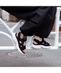 「Reebok」 サンダル 25.0cm ブラ...の詳細画像3