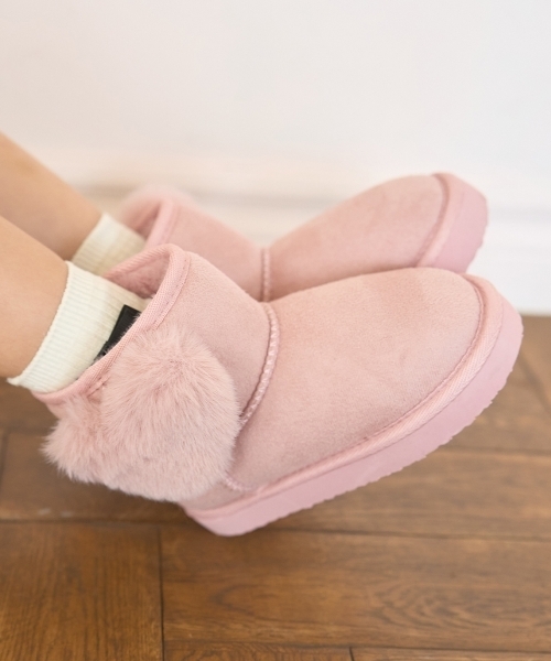 ブーツ ハート付きムートンブーツ キッズ 子供 女の子 : ZOZOTOWN