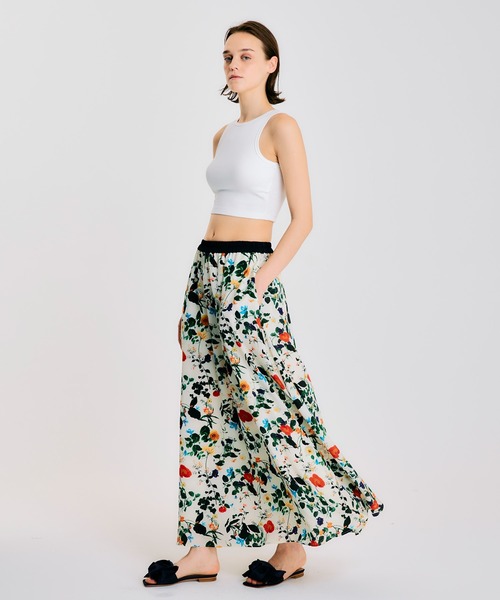 「NOISE MAKER」 フレアスカート 38 オフホワイト レディース_画像9