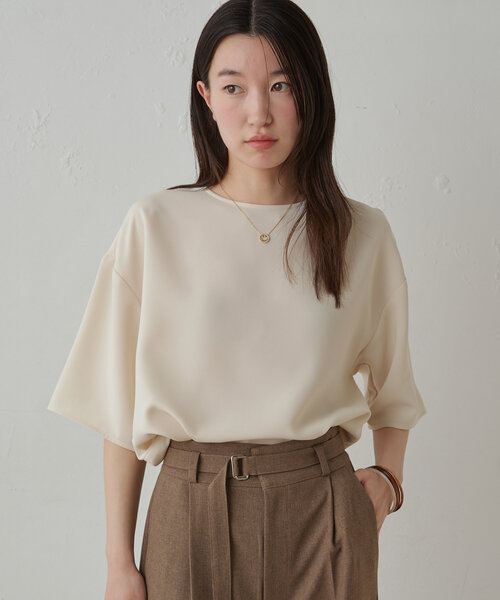 「LOUNGEDRESS」 7分袖ブラウス FREE オフホワイト レディース_画像6