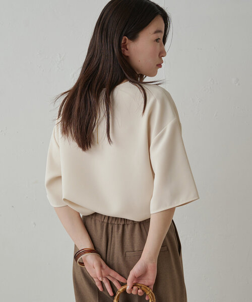 「LOUNGEDRESS」 7分袖ブラウス FREE オフホワイト レディース_画像8