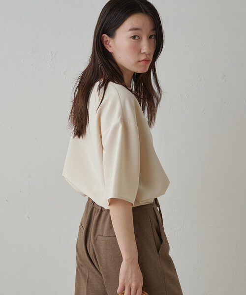 「LOUNGEDRESS」 7分袖ブラウス FREE オフホワイト レディース_画像9