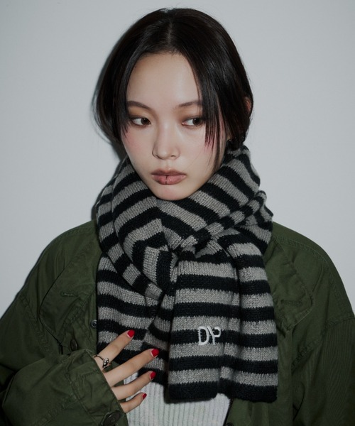 DTYYPE（ドタイプ） マフラー ストール 刺繍入りソフトマフラー