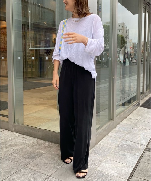 「SHENERY」 長袖カットソー FREE オフホワイト レディース_画像3