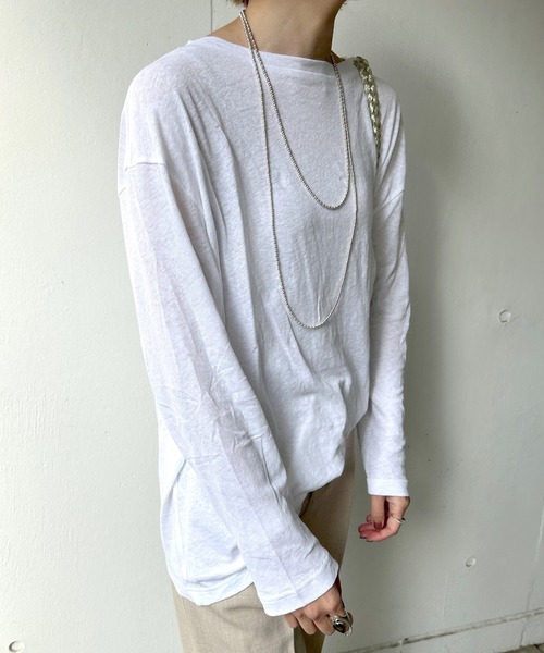 「SHENERY」 長袖カットソー FREE オフホワイト レディース_画像7