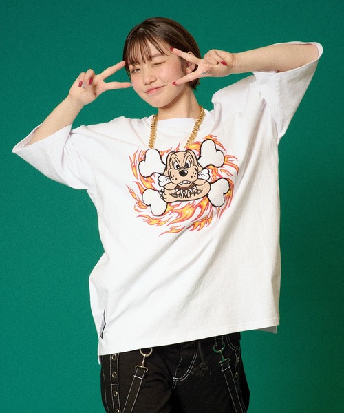 「GALFY」 半袖Tシャツ L グレイッシュベージュ メンズ_画像2