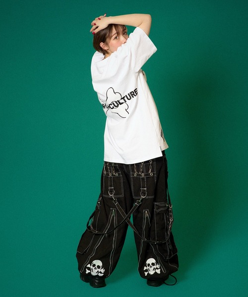 「GALFY」 半袖Tシャツ L グレイッシュベージュ メンズ_画像4