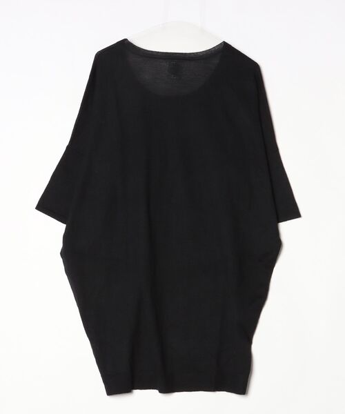 「Ebonyivory」 7分袖ニット FREE ブラック レディース_画像2