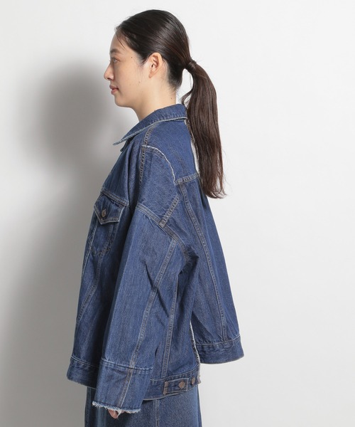 【新品タグ付き✨️】ニコアンド 人気スタッフプロデュース4wayデニムジャケット niko and…（ニコアンド） デニムジャケット LARGE グレー レディース
